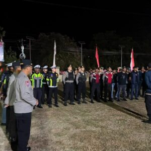Ciptakan Rasa Aman di Tengah Masyarakat, Polres Bima Kabupaten Menggelar Patroli Strong Point Presisi