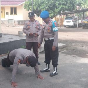 Kanit Propam Polsek Ambalawi Gelar Gaktibplin Personel, Dua Anggota Diberikan Sanksi Disiplin