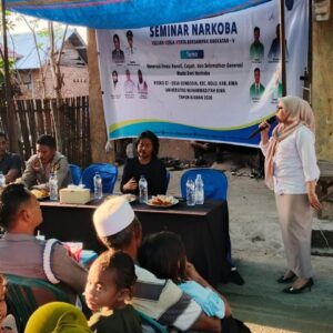Kanit Binmas Polsek Bolo Jadi Pemateri Sosialisasi Bahaya Yang di Selenggarakan Oleh KKN Universitas Muhammadiyah Bima