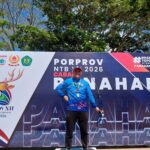 Personil Bag Logistik Polres Sumbawa Sabet Medali Emas Cabor Panahan di Porprov NTB XII 2026