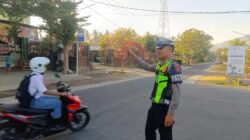 Satlantas Polres Lombok Utara Gelar Strong Point Pagi di 9 Titik Rawan Lalin Wilayah Pemenang, Tanjung dan Gangga