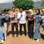Bhabinkamtibmas Polsek Woha Hadiri Peletakan Batu Pertama Program Percepatan Peningkatan Tata Guna Air (P3-TGAI)