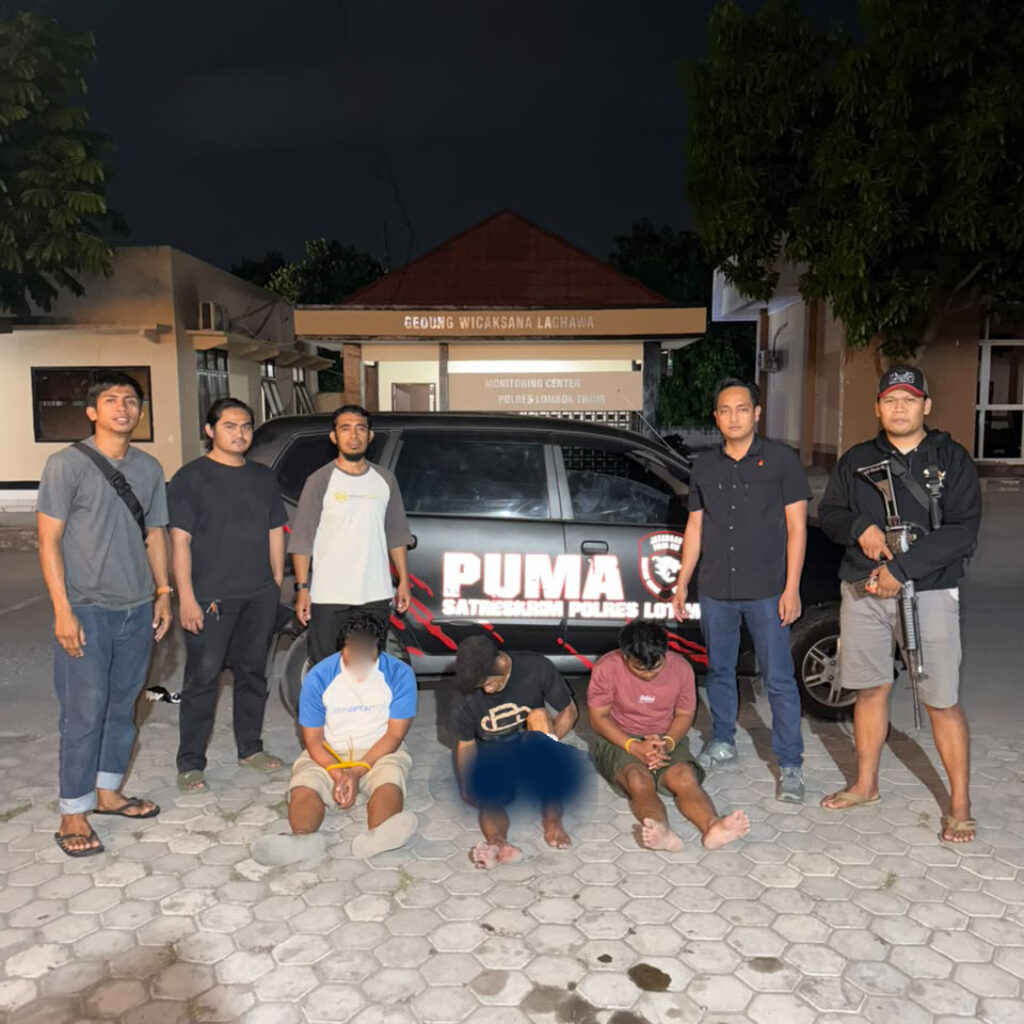 Tim URC Polres Lombok Timur Ringkus Tiga Terduga Pelaku Curanmor, Ungkap Aksi Pencurian Motor di Sikur