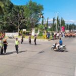Pastikan Kegiatan Berjalan Aman, Polres Bima Kota Laksanakan Pengamanan Lomba Gerak Jalan SMA