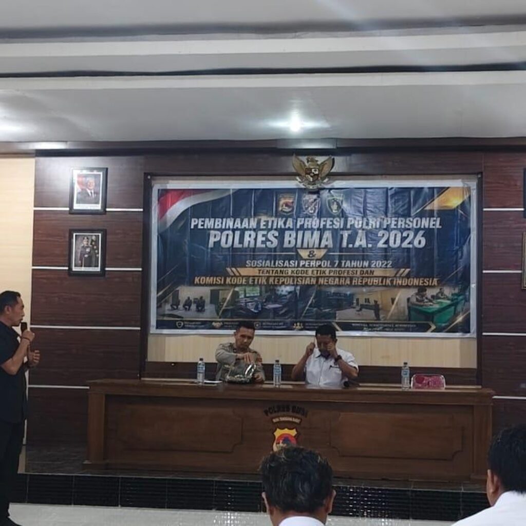 Bid Propam Polda NTB Menggelar Sosialisasi Perpol No 7 Tahun 2022 dan Pembinaan Etika Profesi Polri di Mapolres Bima Kabupaten