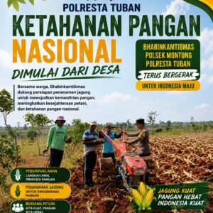 Polsek Montong Polresta Tuban Turun Cek Tanaman jagung Warga di Desa Ngulahan
