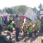 Polsek Lape Kawal Ketat Pengamanan Pawai Budaya di Kecamatan Lopok, Semarakkan HUT RI ke-81