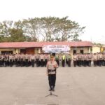 POLRES DOMPU GELAR APEL SIAGA KAMTIBMAS, PERKUAT KESIAPSIAGAAN JELANG HUT RI KE-81