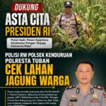 Dukung Asta Cita Presiden RI, Polisi RW Polsek Kenduruan Polresta Tuban Cek Lahan Jagung Warga