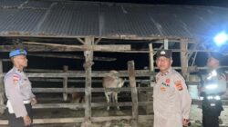 Tekan Potensi Kriminalitas Dini Hari, Polsek Sekotong Sambangi Pemukiman Warga Dusun Bertong