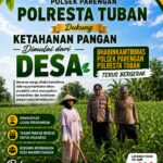 DALAM RANGKA MENDUKUNG PROGRAM ASTACITA, ANGGOTA POLSEK PARENGAN SAMBANGI PETANI DI DESA KUMPUL REJO GUNA DUKUNG KETAHANAN PANGAN.