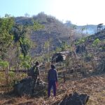 Babinsa Sekotong Edukasi Petani Cegah Lahan Terbakar