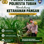 Polsek Tuban Dukung Ketahanan Pangan dan Swasembada Pangan Nasional
