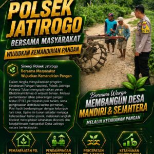 Desa Wangun Kec. Palang Kab. Tuban. Polres Tuban Berkomitmen Untuk Mendukung Swasembada Pangan.