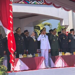 Wakapolres Bima Kota Hadiri Upacara HUT ke-81 Kemerdekaan RI Tingkat Kabupaten Bima