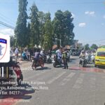 Satlantas Polres Dompu Intensifkan Strong Point Siang dan Blue Light Patrol Malam
