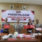 Operasi Antik Rinjani 2026: Polres Sumbawa Barat Ungkap 4 Kasus Narkotika, 6 Tersangka dan 5,4 Kg Ganja Diamankan
