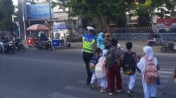 Sat Lantas Polres Bima Kota Gelar Pengaturan Pagi, Berikan Pelayanan dan Rasa Aman kepada Masyarakat