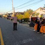 Berikan Rasa Aman ke Pelajar dan Pengguna Jalan, Polsek Buer Gelar Strong Point Pagi di SDN Perenang