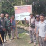 Bhabinkamtibmas Polsek Woha Menghadapi Peletakan Batu Pertama Pembangunan Irpom Sampaikan Himbauan Kamtibmas