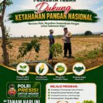 Bhabinkamtibmas Desa Margorejo Dampingi Petani Olah Lahan Pertanian