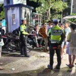 Sat Lantas Polres Dompu Gelar Blue Light Patrol dan Strong Point Malam