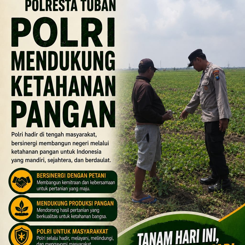 Polri Dukung Astacita, Polsek Merakurak Polres Tuban Turun Cek Tanaman Jagung Warga di Desa Tuwiri Wetan