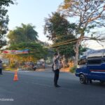 Personel Polsek Sukamulia Lakukan Strong Point, Pastikan Keamanan Pengguna Jalan dan Pelajar