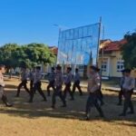 Tingkatkan Kesiapsiagaan, Kasat Samapta Polres Sumbawa Barat Pimpin Pengarahan dan Latihan Dalmas