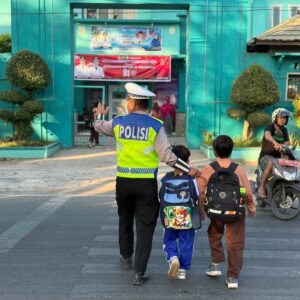 Sat Lantas Polres Bima Kota Laksanakan Gatur Pagi, Wujudkan Kamseltibcarlantas