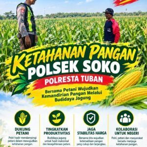 Polsek Soko Polresta Tuban Turun Langsung Cek Tanaman Jagung Warga