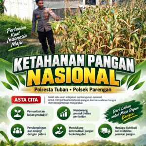 Polresta Tuban Polsek Parengan Dukung Ketahanan Pangan melalui Budidaya Tanaman Jagung