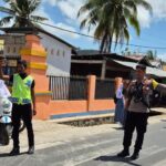 Cegah Tawuran Pelajar, Bhabinkamtibmas Polsek Monta Laksanakan Penjagaan dan Gatur Lalin di SMAN 2 Monta