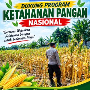 Polri Dukung Astacita, Polsek Semanding Polresta Tuban Turun Cek Tanaman jagung milik Warga di Desa Bektiharjo