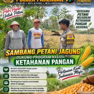 Anggota Polsek Parengan Sambang Petani Jagung, Dukung Program Nasional Ketahanan Pangan