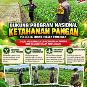 Polresta Tuban Polsek Parengan Dukung Program Nasional Ketahanan Pangan