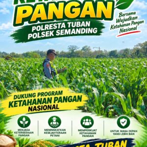 Polri Dukung Astacita, Polsek Semanding Polresta Tuban Turun Cek Tanaman jagung milik Warga di Desa Sambongrejo
