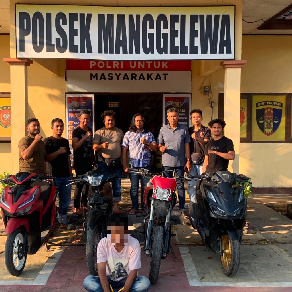 Polsek Manggelewa Ungkap Kasus Curanmor, Satu Terduga Pelaku Diamankan Bersama Empat Sepeda Motor