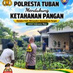 Polsek Tuban Dukung Ketahanan Pangan, Bhabinkamtibmas Sambangi Warga dan Pantau Pemanfaatan Lahan Pekarangan