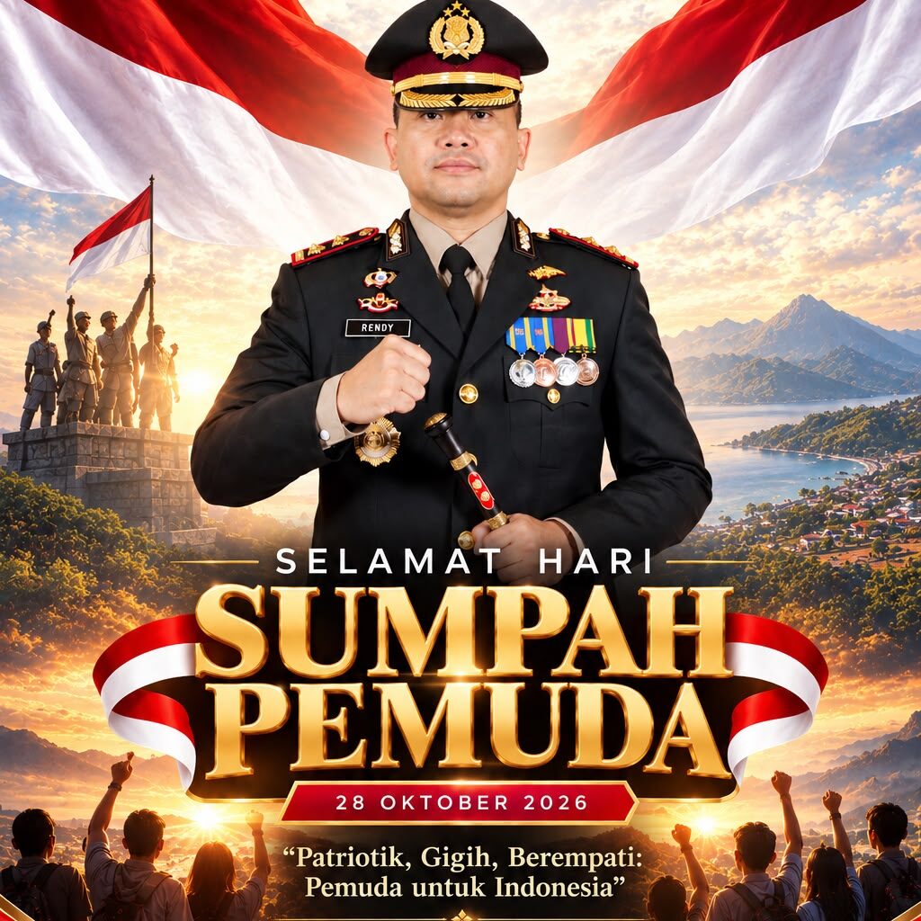 Kapolres Sumbawa Barat Bersama Jajaran Mengucapkan Selamat Sumpah Pemuda