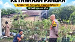 Polsek Tuban Dukung Ketahanan Pangan, Bhabinkamtibmas Pantau Pemanfaatan Lahan Pekarangan Warga