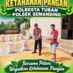 Polri Dukung Astacita, Polsek Semanding Polresta Tuban Turun Cek Tanaman jagung milik Warga di Desa Boto