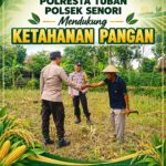 Unit Binmas Polsek Senori Polresta Tuban Polda Jatim Sosialisasikan Program Ketahanan Pangan Melalui Pemanfaatan Lahan Pekarangan