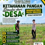 Anggota Polsek Singgahan Polresta Tuban Turun Cek Tanaman jagung Warga di Desa Tingkis