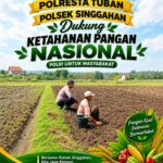 Anggota Polsek Singgahan Polresta Tuban Turun Cek Tanaman jagung Warga di Desa Mergosari