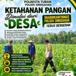 Anggota Polsek Singgahan Polresta Tuban Turun Cek Tanaman jagung Warga di Desa Lajo Kidul