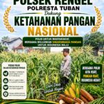 Mendukung Asta Cita Presiden bhabinkamtibmas Polsek Montong Polresta Tuban Pantau Kodisi Tanaman Jagung Milik Warga Desa pakel