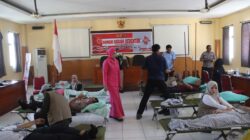 HUT Humas Polri ke-75, Polres Bima Kota Hadirkan Aksi Nyata melalui Donor Darah