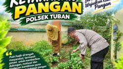 Polsek Tuban Dukung Ketahanan Pangan melalui Pemanfaatan Lahan Pekarangan Produktif