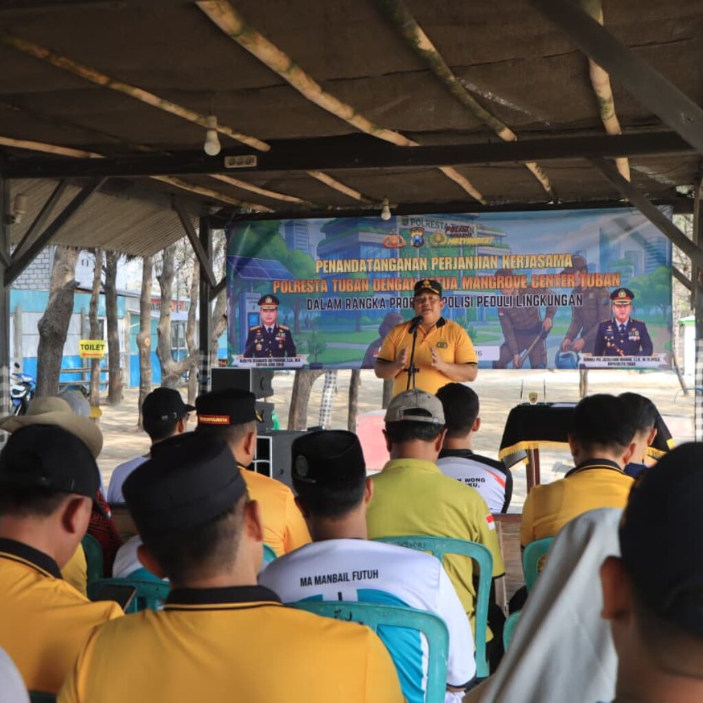 Perkuat Green Policing, Polresta Tuban Tanda Tangani MoU Bersama Mangrove Center Jenu